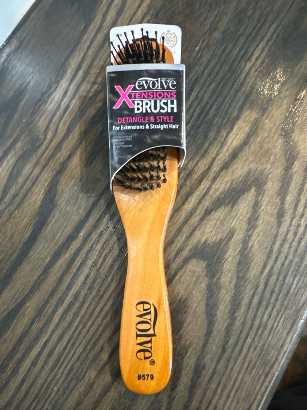 Evolve Tensions Brush Wooden Handle Detangle & Style #579 New